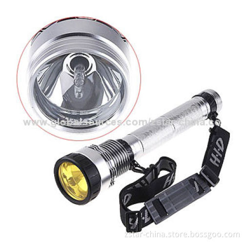 28/35W HID Flashlight/Torch with 6,600mAh Battery, 3,200lm Ultra-bright Light, 1km Distance